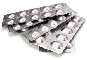 Pharmaceutical packaging. PVC film. PVC with Aluminum film. Blister pills. Pharma packaging. Cold forming.